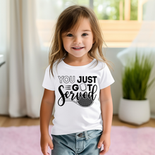 Load image into Gallery viewer, You Just Got Served Tennis Toddler Tee
