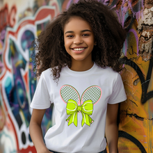 Load image into Gallery viewer, Tennis Bow Youth T-shirt
