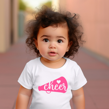 Load image into Gallery viewer, Cheer Megaphone Baby Tee
