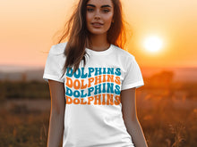 Load image into Gallery viewer, Dolphins Wave T-shirt(NFL)
