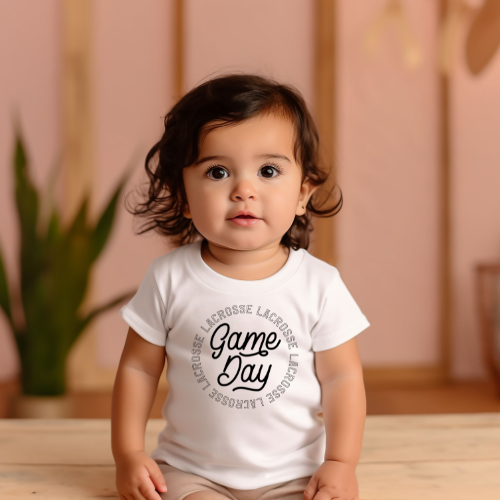Lacrosse Game Day Baby Tee