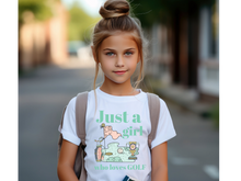 Load image into Gallery viewer, Just A Girl Who Loves Golf Youth T-shirt
