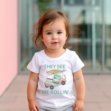 Load image into Gallery viewer, They See Me Rollin&#39; Baby Tee
