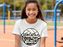 Load image into Gallery viewer, Leopard Volleyball Sister T-shirt
