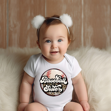 Load image into Gallery viewer, Leopard Baseball Baby Onesie
