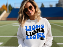 Load image into Gallery viewer, Lions Wave Sweatshirt(NFL)
