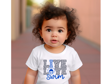 Load image into Gallery viewer, Live Love Swim Baby Tee
