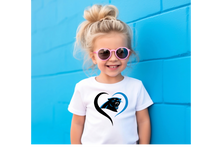 Load image into Gallery viewer, Panthers Heart Toddler T-shirt(NFL)
