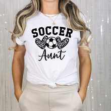 Load image into Gallery viewer, Soccer Aunt Heart T-shirt
