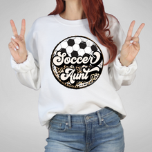 Load image into Gallery viewer, Soccer Leopard Aunt Sweatshirt
