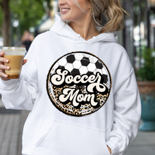 Load image into Gallery viewer, Soccer Leopard Mom Hoodie
