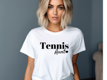 Load image into Gallery viewer, Tennis Aunt T-shirt
