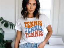 Load image into Gallery viewer, Tennis Color Wave T-shirt
