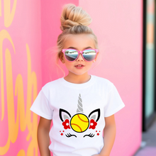 Load image into Gallery viewer, Unicorn Softball Youth T-shirt
