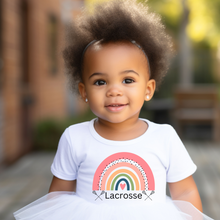 Load image into Gallery viewer, Lacrosse Rainbow Baby Tee

