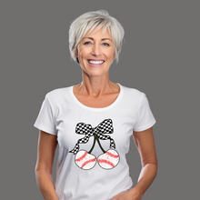 Load image into Gallery viewer, Baseball Cherries T-shirt
