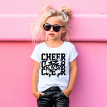 Load image into Gallery viewer, Cheer Stacked Coquette Youth T-shirt
