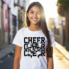 Load image into Gallery viewer, Cheer Stacked Coquette Teen T-shirt
