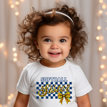 Load image into Gallery viewer, Softball Sister Coquette Baby Tee
