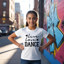 Load image into Gallery viewer, Live Love Dance Youth T-shirt
