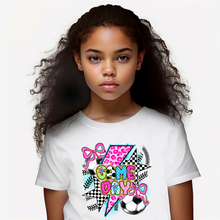 Load image into Gallery viewer, Colorful Game Day Soccer Youth T-shirt
