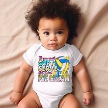 Load image into Gallery viewer, Volleyball Soft Serve Baby Onesie
