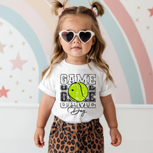 Load image into Gallery viewer, Sparkle Game Day Tennis Baby Tee
