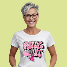Load image into Gallery viewer, Pink Out Cheer T-shirt
