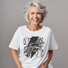 Load image into Gallery viewer, Baseball Checkered Star T-shirt
