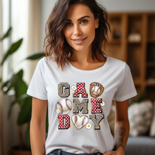 Load image into Gallery viewer, Polkadot Game Day Baseball T-shirt

