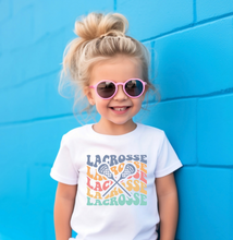 Load image into Gallery viewer, Multicolor Lacrosse Wave Toddler Tee
