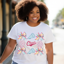 Load image into Gallery viewer, Colorful Cheer Coquette T-shirt
