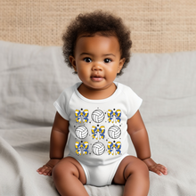 Load image into Gallery viewer, Volleyball Coquette Baby Onesie
