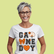 Load image into Gallery viewer, Game Day Floral Basketball T-shirt
