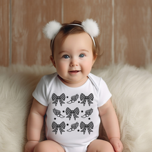 Load image into Gallery viewer, Track &amp; Field Coquette Baby Onesie
