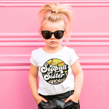 Load image into Gallery viewer, Softball Sister Toddler Tee
