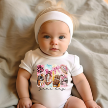 Load image into Gallery viewer, Game Day Brushstroke Baby Onesie
