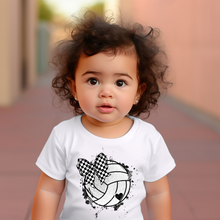 Load image into Gallery viewer, Grunge Volleyball Coquette Baby Tee
