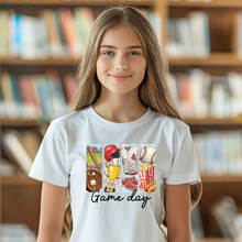 Load image into Gallery viewer, Game Day Brushstroke Baseball Teen T-shirt
