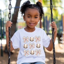 Load image into Gallery viewer, Baseball Coquette Youth T-shirt
