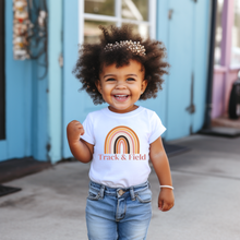 Load image into Gallery viewer, Track &amp; Field Rainbow Baby Tee
