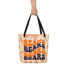 Load image into Gallery viewer, Bears Wave All-Over Print Large Tote Bag
