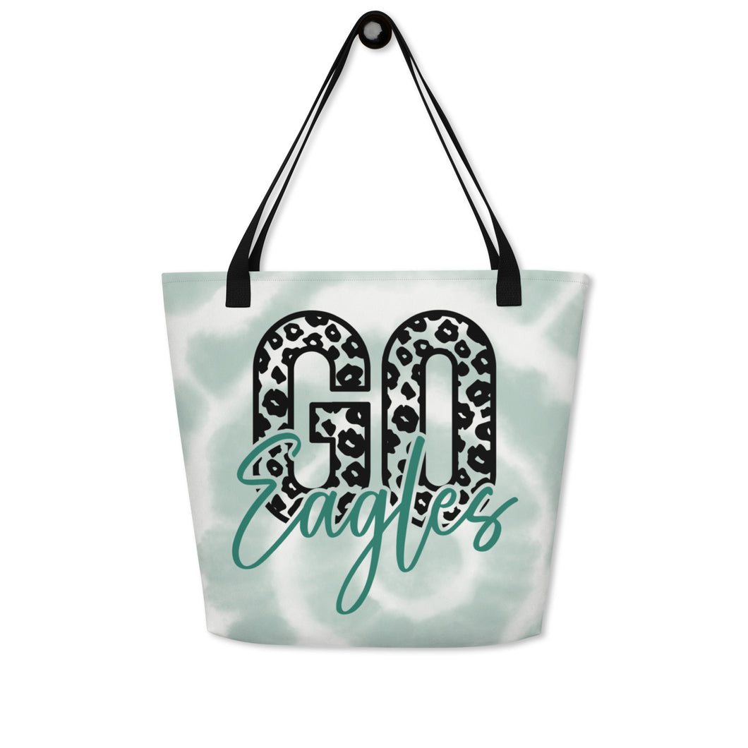 Go Eagles All-Over Print Large Tote Bag(NFL)