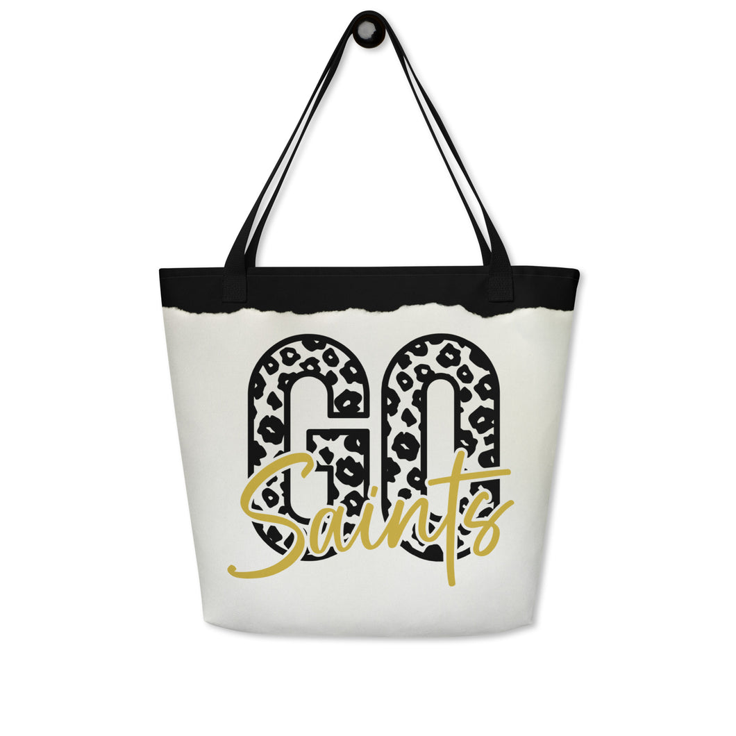 Go Saints All-Over Print Large Tote Bag(NFL)