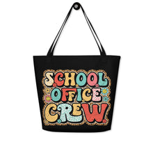 Load image into Gallery viewer, School Office Crew All-Over Print Large Tote Bag
