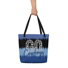 Load image into Gallery viewer, Go Cowboys All-Over Print Large Tote Bag(NFL)
