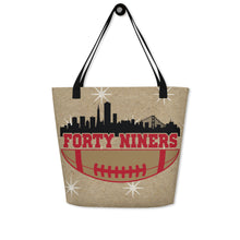 Load image into Gallery viewer, SF 49ers All-Over Print Large Tote Bag(NFL)
