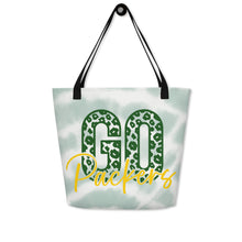 Load image into Gallery viewer, Go Packers All-Over Print Large Tote Bag(NFL)
