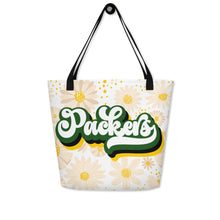 Load image into Gallery viewer, Packers Retro All-Over Print Large Tote Bag(NFL)
