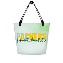 Load image into Gallery viewer, Packers Knockout All-Over Print Large Tote Bag(NFL)
